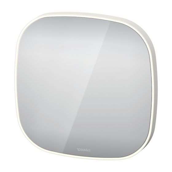 Duravit Zencha Spiegel Wandmontage 50x500x500mm, Weiß, LED, 20W, Betätigung Sensorschalter unten/mitte