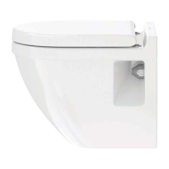Duravit Starck 3 Wand-WC 480x365x355mm, Weiß Hochglanz, 4,5l, Tiefspüler, geschlossen, waagerecht