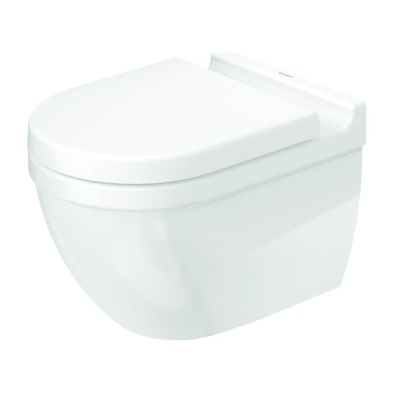 Duravit Starck 3 Wand-WC 540x365x375mm, Weiß Hochglanz, 4,5l, Tiefspüler, rimless, waagerecht