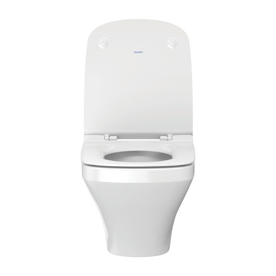 Duravit DuraStyle WC-Set wandh. Wand-WC, WC-Sitz, Weiß Hochglanz, Spülrand rimless, Abgang waagerecht, Spülmenge 4,5l