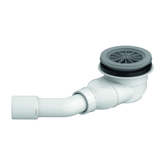 Duravit Sustano Duschwannenablauf aus Kunststoff 160x205x90mm, waagerecht, Sperrwasserhöhe 50mm, 33l/min