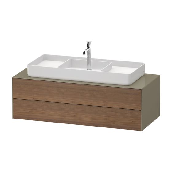 Duravit White Tulip Konsolen-WTU wandh. 550x1300x408mm AM Nusb.Matt/Steingrau HG/Steingrau HG, Massivholz/Lack 2 SK, Grifflos