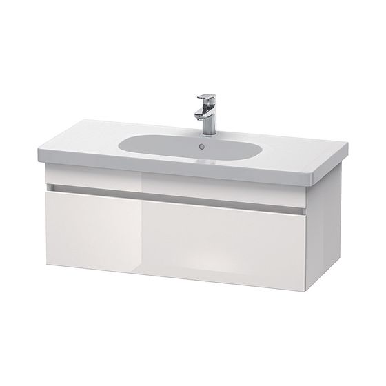 Duravit DuraStyle Waschtischunterbau wandh. 453x1000x398mm Taupe Matt, Dekor/Korpus Mattweiß, Grifflos, 1 Auszug