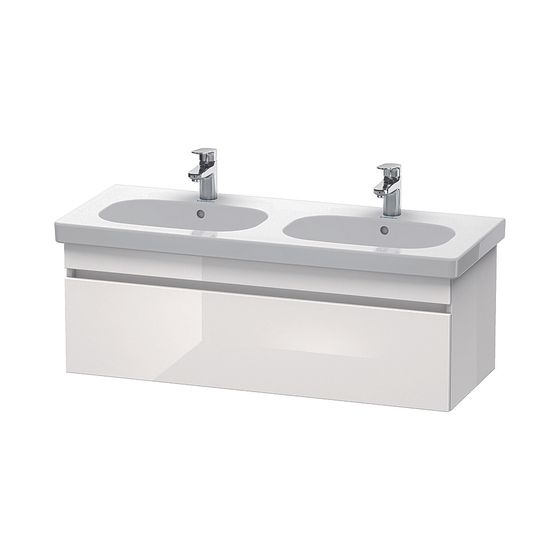 Duravit DuraStyle Waschtischunterbau wandh. 453x1150x398mm Graphit Matt, Dekor/Korpus Mattweiß, Grifflos, 1 Auszug