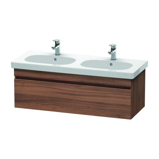 Duravit DuraStyle Waschtischunterbau wandhäng. 453x1150x398mm, Nusb.Matt, Grifflos, 1 Auszug, mit Dämpfung