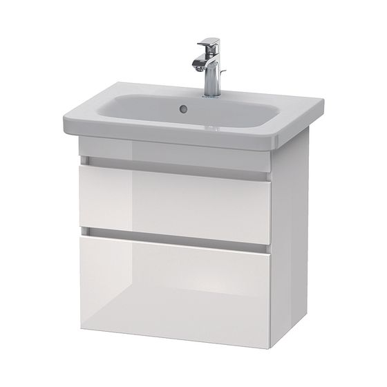 Duravit DuraStyle Waschtischunterbau wandh. 368x580x610mm Compact, Graphit Matt Dekor Korpus Basalt Matt Grifflos 2 SK