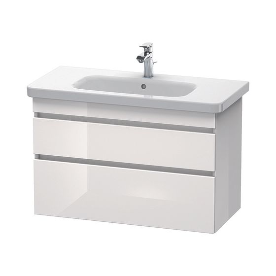 Duravit DuraStyle Waschtischunterbau wandhäng. 448x930x610mm Leinen Matt, Dekor/Korpus Mattweiß, Grifflos, 2 SK