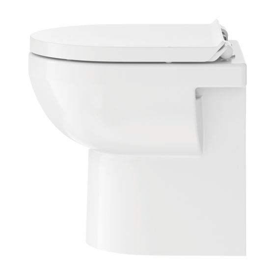 Duravit No.1 Stand WC 480x370x400mm, Weiß Hochglanz, 4,5l, Tiefspüler, rimless, waagerecht, Position Hinten
