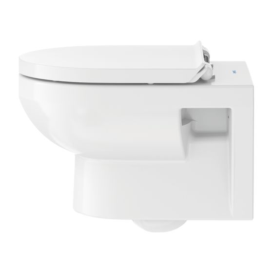 Duravit No.1 WC-Set wandh. Wand-WC, WC-Sitz, Weiß Hochglanz, Spülrand rimless, Abgang waagerecht, Spülmenge 4,5l