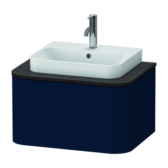 Duravit Happy D.2 Konsolenwaschtischunterbau wandh. 480x650x354mm ohne KSP Nachtblau SDM, Grifflos, 1 Auszug, Innbel.