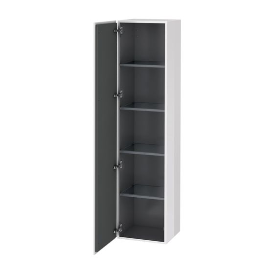 Duravit L-Cube Hochschrank Lack 363x400x1760mm, Taupe SM, 1 Tür R, Grifflos, 4 Glasfachböden, 50mm