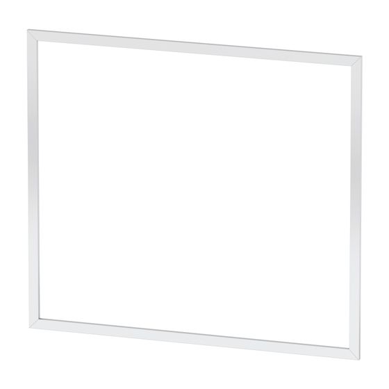 Duravit L-Cube Einbaurahmen, Aufsatz, Teilweise montiert, Weiß Aluminium Matt, Aluprofil, Touch-LED, für Spiegelsch. L-Cube