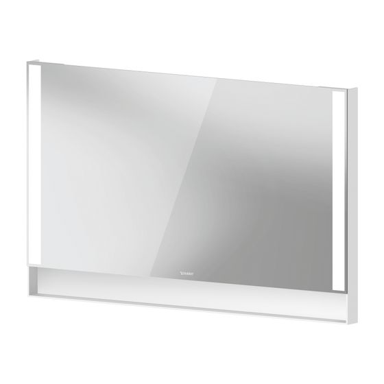 Duravit Qatego SpiegelWandmontage 65x1200x750mm, Mattweiß, LED, 32W, Betätigung Sensorschalter unten/mitte