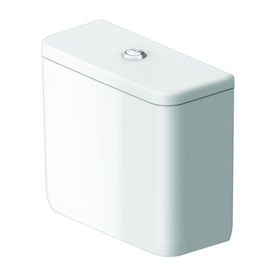 Duravit Qatego Spülkasten aus Keramik 180x400x355mm, Weiß, HygieneGlaze, 6/3l, Dual Flush, Wasseranschluss unten/L 3/8