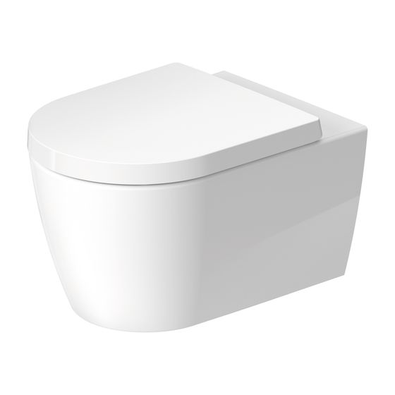 Duravit ME by Starck Wand-WC 540x370x360mm, Weiß Hochglanz, 2l, HygieneGlaze, Tiefspüler, rimless, waagerecht