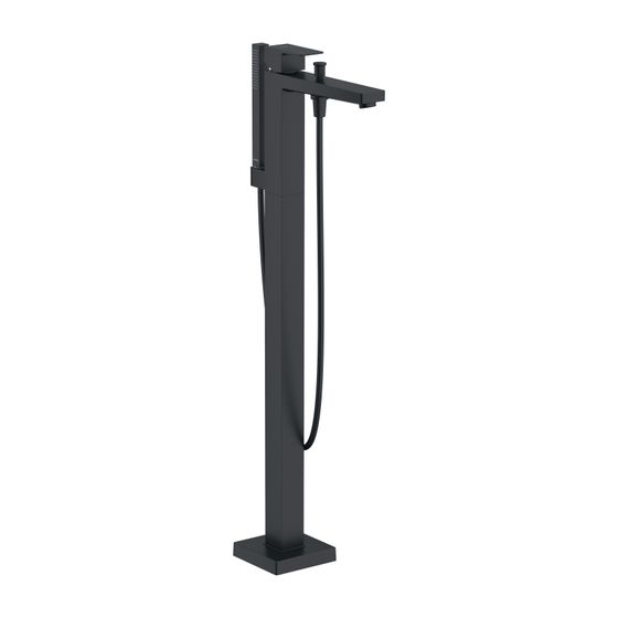 Duravit Manhattan Einhebel-Wannenmischer bodenstehend, Mattschwarz, Höhe 920mm, Ausladung 232mm, Wanneneinlauf, Handb. 27l/min