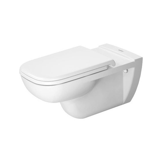 Duravit D-Code Wand-WC 700x360x365mm, Weiß Hochglanz, 4,5l, Tiefspüler, geschlossen, waagerecht