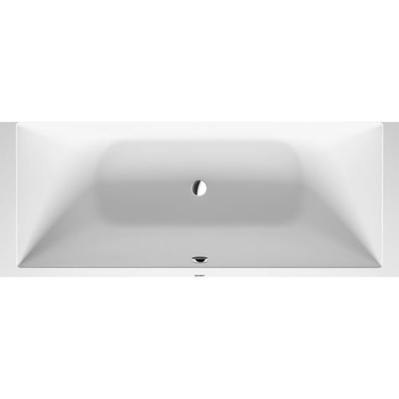 Duravit DuraSquare Badewanne 485x800x1800mm, 170l, Mattweiß, Rechteckig, Einbau, 2 Rückenschrägen