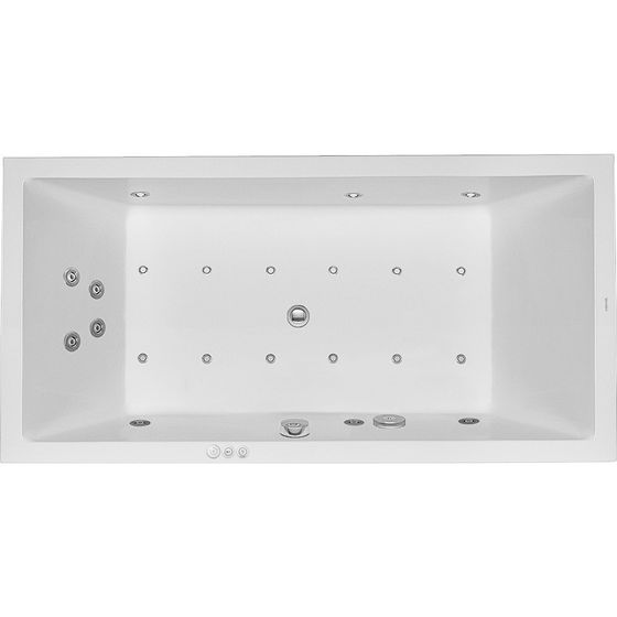 Duravit Starck Wannen Whirlwanne Rechteckig, Einbau, 900x1800x485mm Combi-System P, 2 RS, 252l, Innen 460mm Weiß glänzend