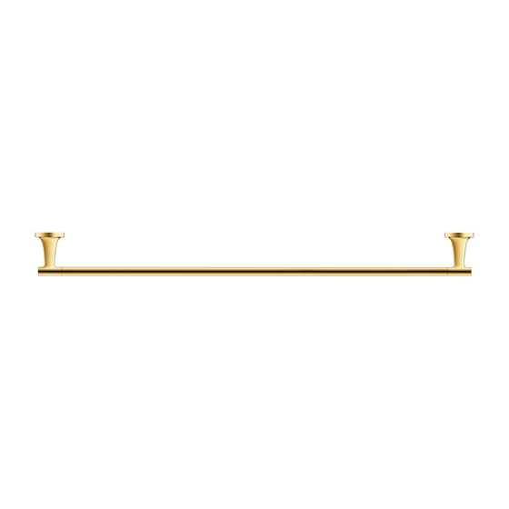 Duravit Starck T Handtuchhalter 73x810x50mm, Gold poliert, Messing, 1 Arm, mit Befestigungsmaterial