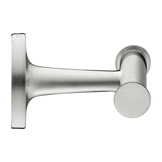 Duravit Starck T Handtuchhaken 76x60x50mm, Edelstahl gebürstet