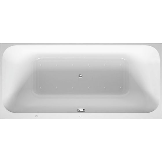Duravit Happy D.2 Plus Whirlwanne rechteckig, Einbau, 700x1700x480mm Air-System, 1 RS R, 150l, Innen 460mm Weiß glänzend