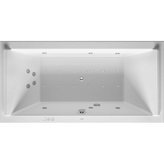 Duravit Starck Wannen Whirlwanne Rechteckig, Einbau, 900x1800x480mm Combi-System P, 2 RS, 212l, Innen 460mm Weiß glänzend
