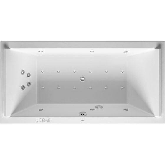 Duravit Starck Wannen Whirlwanne Rechteckig, Einbau, 1000x2000x480mm Combi-System P, 2 RS, 309l, Innen 460mm Weiß glänzend