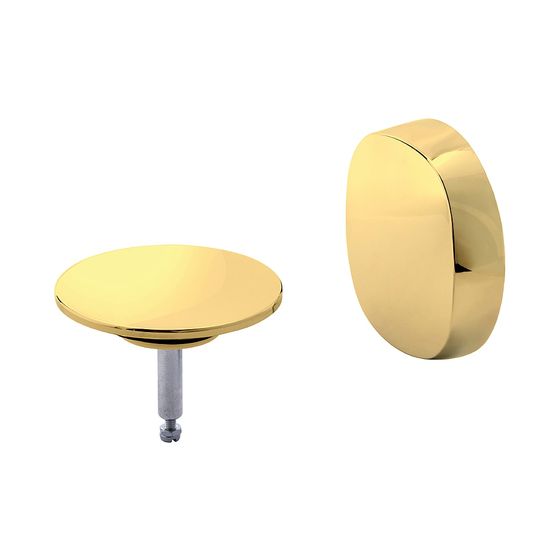 Duravit Ausstattungs-Set, Gold poliert, mit Drehgriff und Ventilkegel für Ab- und Überlaufgarnitur von Badewannen