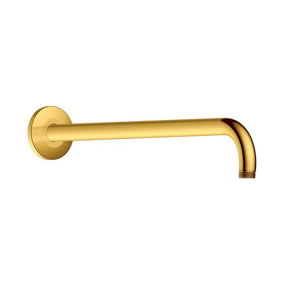 Duravit Brausearm Länge 410mm Wandmontage Rosette rund, Gold poliert