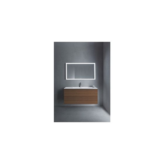 Duravit L-Cube Waschtischunterbau wandh. 481x1220x550mm Nusb.dunkel Matt, Grifflos, 2 Schubkästen