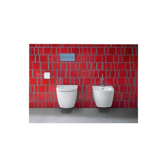 Duravit ME by Starck Wandbidet 480x370x290mm, Weiß Seidenmatt, WonderGliss, 1 HL, HLB/Überlauf/verd. Befestigung