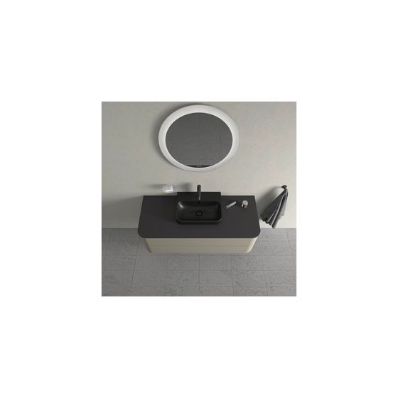 Duravit Happy D.2 Konsolenwaschtischunterbau wandh 550x1300x408mm ohne KSP Steingrau SDM, Grifflos, 2 SK, o.ES, f.ASB