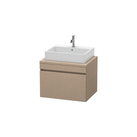 Duravit DuraStyle Konsolenwaschtischunterbau wandh. 548x700x512mm ohne KSP Leinen Matt, Grifflos, 1 AZ, mit Dämpfung