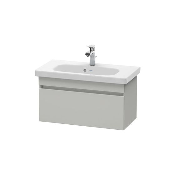 Duravit DuraStyle Waschtischunterbau wandh. 368x730x398mm, Compact Betongrau Matt, Grifflos, 1 Auszug, mit Dämpfung