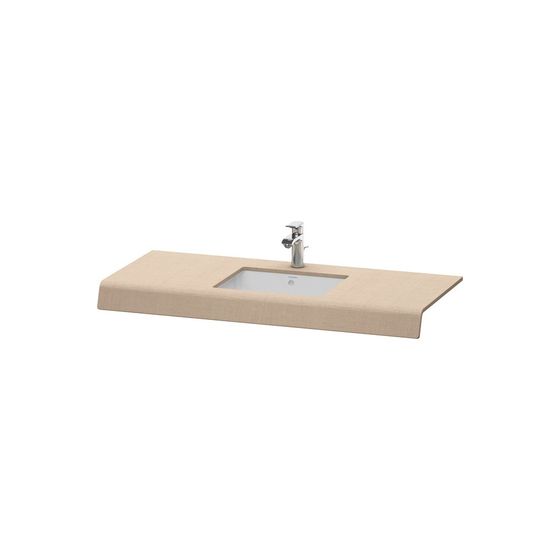 Duravit DuraStyle Konsole variabel 550x800-2000x100mm, wandhäng., Leinen Matt, ohne Konsolenträger, 1 Ausschnitt/Waschplatz