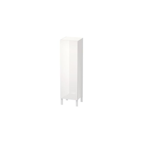 Duravit L-Cube Halbhochschrank Dekor variabel 200-363x250-500x901-1320mm Eiche Natur, 1 Tür L, Grifflos, 2 Glasfachböden, 50mm