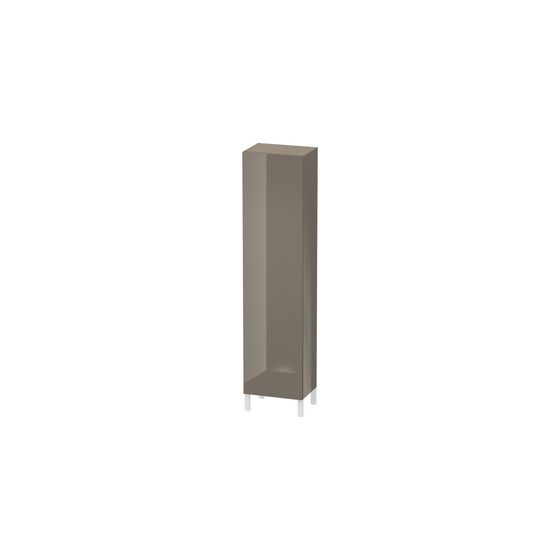Duravit L-Cube Hochschrank Dekor variabel 200-363x250-500x1321-2000mm Flanell Grau HG, 1 Tür L, o.Gr. 3 Glas-FB, 1 Holz-FB