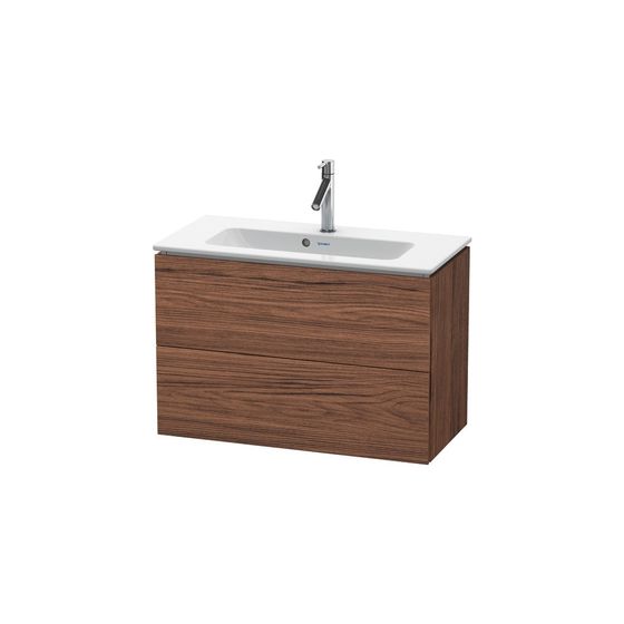 Duravit L-Cube Waschtischunterbau wandh. 391x820x550mm Compact Nussb. dunkel Matt/ Grifflos 2 SK