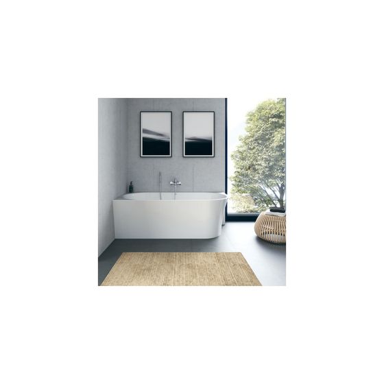 Duravit DuraSenja Badewanne 470x800x1700mm, 284l, Weiß glänzend, Oval, Ecke L, 1 Rückenschräge L Nahtlose Acrylverkl.