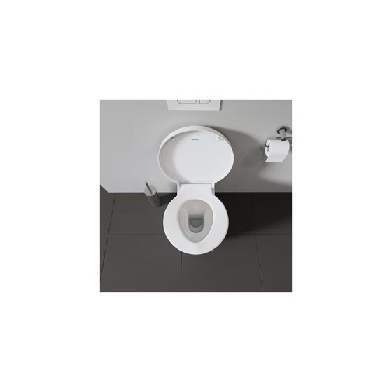 Duravit Starck 1 Wand-WC 575x410x320mm, Weiß Hochglanz, 4,5l, WonderGliss, Tiefspüler, geschlossen, waagerecht