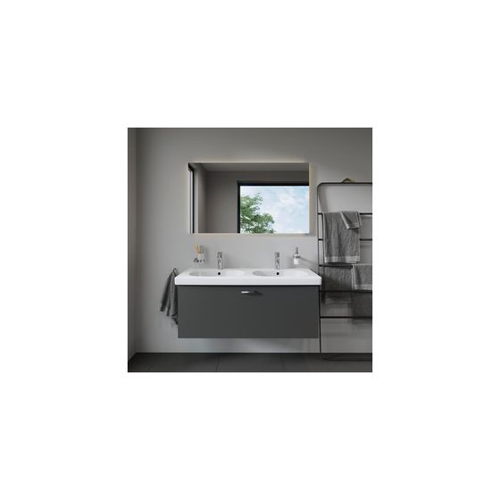 Duravit Licht und Spiegel Wandmontage 33x1200x700mm, Mattweiß, Better, LED, 58W, mit Sensorschalter unten/rechts