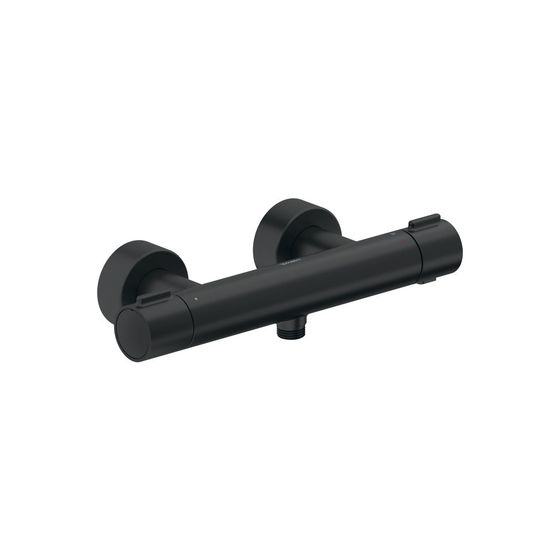 Duravit Thermostatarmaturen Brausethermostat Aufputz, Mattschwarz, S-Anschlüsse, 1/2