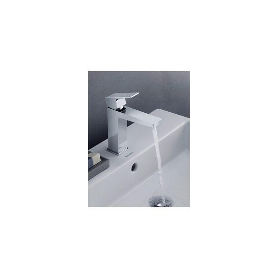 Duravit Manhattan Einhebel-Waschtischmischer M, Chrom, 4,5l/min, Hebelgriff, Ausladung 129mm, Höhe 170mm