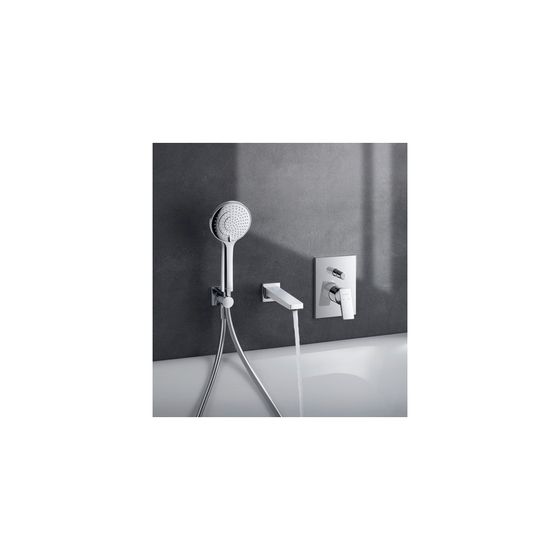 Duravit Manhattan Wanneneinlauf Chrom Hochglanz, Rosette eckig, Ausladung 189mm,19, 5 l/min