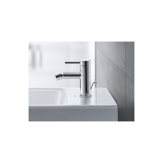 Duravit Circle Einhebel-Bidetmischer, Chrom HG, Standmontage, Ausladung 128mm, Chrom, Höhe 152mm, 128mm, 5l/min