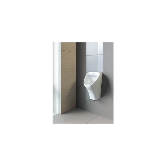 Duravit DuraStyle Elektronisches Urinal 340x300x580mm, Weiß Hochglanz, WonderGliss, Batterie, offen, Absauger, Zulauf hinten