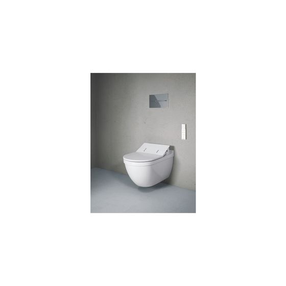 Duravit Starck 3 Wand-WC für Dusch-WC-Sitz 620x365x435mm, Weiß Hochglanz, 4,5l, WonderGliss, Tiefspüler, geschlossen, waagerecht
