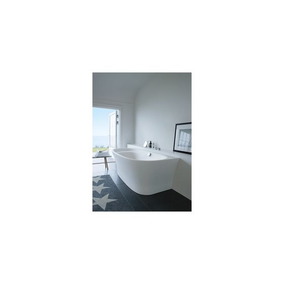 Duravit Cape Cod Whirlwanne Halbrund, Vorwand, 900x1900x510mm, Air-System, 1 Rückenschräge, 205l, Innen 485mm, Mattweiß