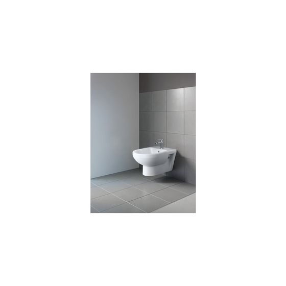 Duravit No.1 Wandbidet 540x370x300mm, Weiß Hochglanz, 1 HL, mit HLB/Überlauf